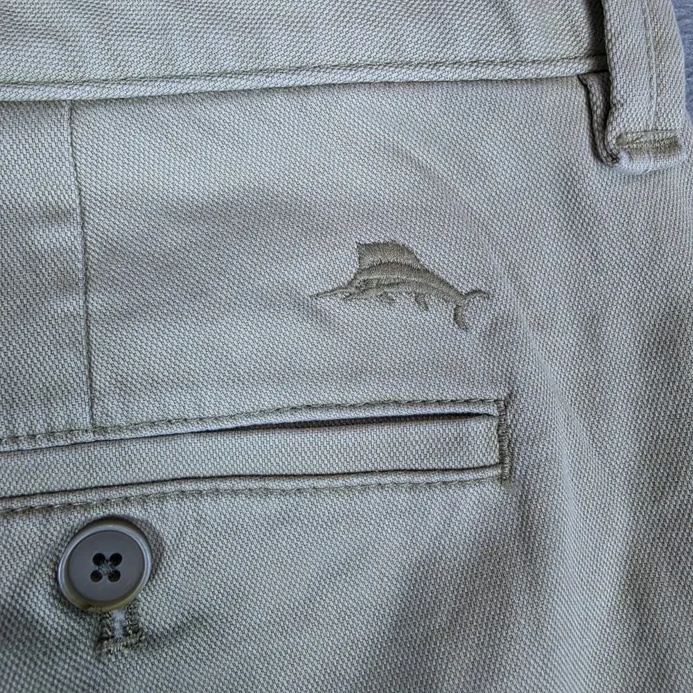 Tommy Bahama Men's Cargo Shorts Khaki Beige Size 38 Cotton Casual Outdoor
